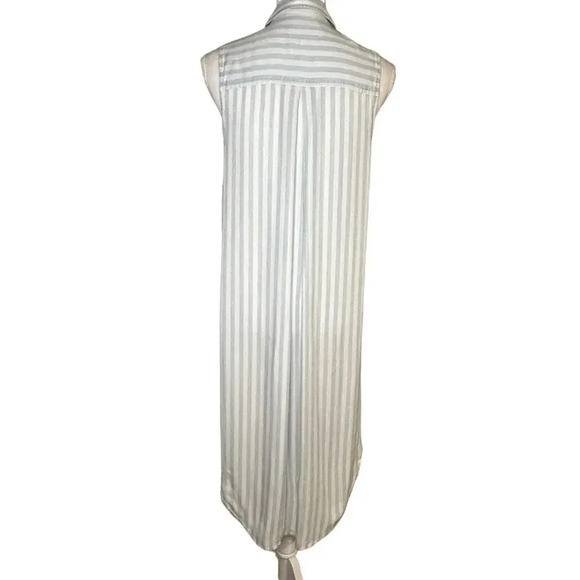 Rails sleeveless blue and white lyocell shirt dress size XS - Picture 3 of 11